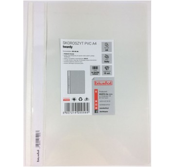 SKOROSZYT PCV A4 BIAŁY BIURFOL