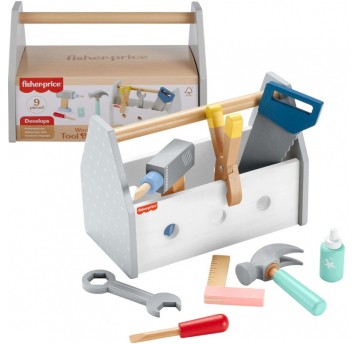 SKRZYNKA Z NARZĘDZIAMI DREWNIANA FISHER PRICE