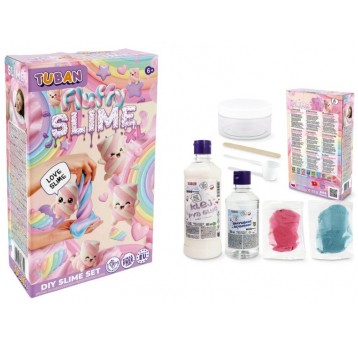 SLIME ZESTAW DIY FLUFFY XL