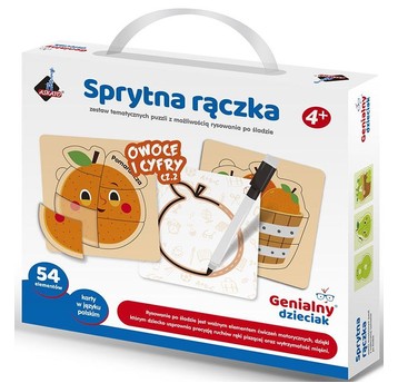 SPRYTNA RĄCZKA OWOCE I CYFRY 54 EL. - ASKATO