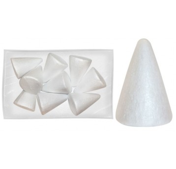 STOŻKI STYROPIANOWE 10CM 9 SZT.