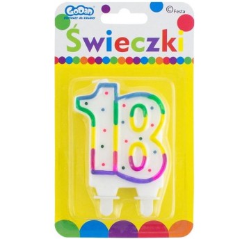 ŚWIECZKA 18 KOLOROWA