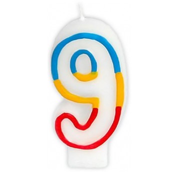 ŚWIECZKA CYFERKA GODAN 9