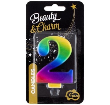 ŚWIECZKA GALAXY CYFERKA 2