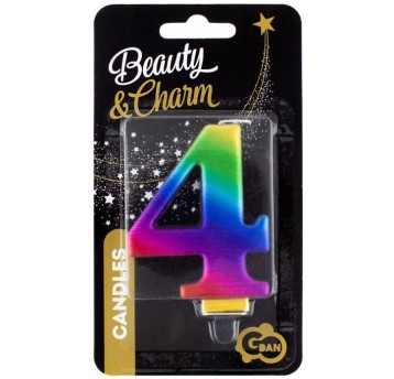 ŚWIECZKA GALAXY CYFERKA 4