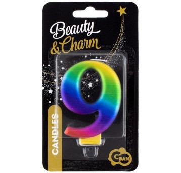 ŚWIECZKA GALAXY CYFERKA 9