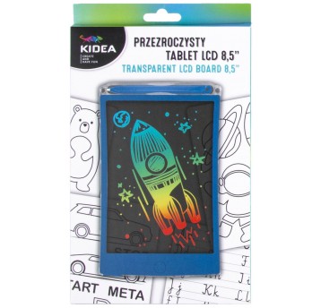 TABLET LCD PRZEZROCZYSTY DO RYSOWANIA NIEBIESKI