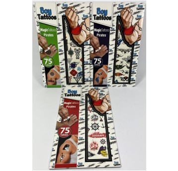 TATUAŻE CHŁOPIĘCE 75 SZT