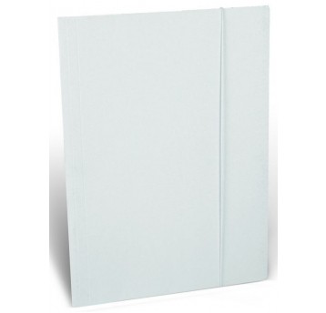 TECZKA A4 Z GUMKĄ BIAŁA WEKTOR