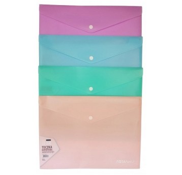 TECZKA KOPERTOWA A4 PASTEL MIX ASTRA