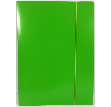 TECZKA Z GUMKĄ A4 FLUO ZIELONA INTERDRUK