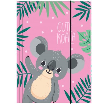 TECZKA Z GUMKĄ A4 KOALA