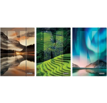 TECZKA Z GUMKĄ A4 NATURE HERLITZ