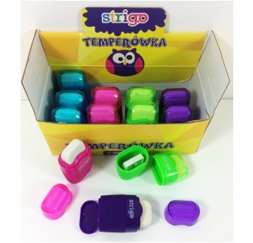 TEMPERÓWKA PODWÓJNA Z POJEMNIKIEM I GUMKĄ STRIGO
