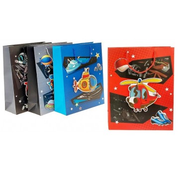 TORBA PREZENTOWA A3 POJAZDY 3D