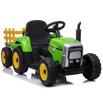 TRAKTOR NA AKUMULATOR Z PRZYCZEPĄ XMX611 ZIELONY