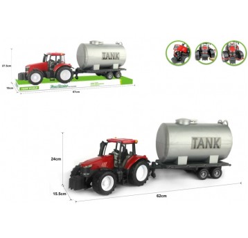 TRAKTOR Z BECZKOWOZEM