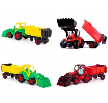 TRAKTOR Z ŁYŻKĄ I NACZEPĄ MISTRZ POLESIE