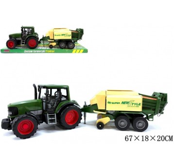 TRAKTOR Z MASZYNĄ ROLNICZĄ