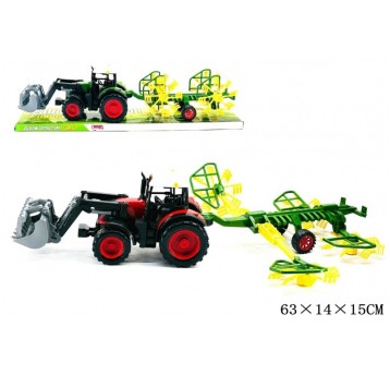 TRAKTOR Z MASZYNA ROLNICZĄ