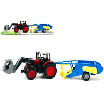 TRAKTOR Z MASZYNĄ ROLNICZĄ