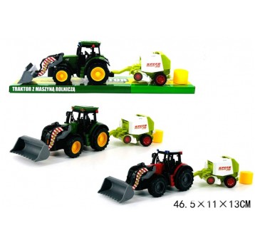 TRAKTOR Z MASZYNĄ ROLNICZĄ