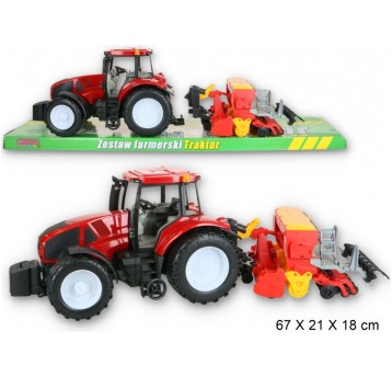 TRAKTOR Z MASZYNĄ ROLNICZĄ