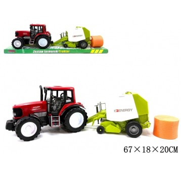 TRAKTOR Z MASZYNĄ ROLNICZĄ