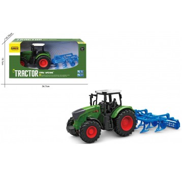 TRAKTOR Z MASZYNĄ ROLNICZĄ W KARTONIE