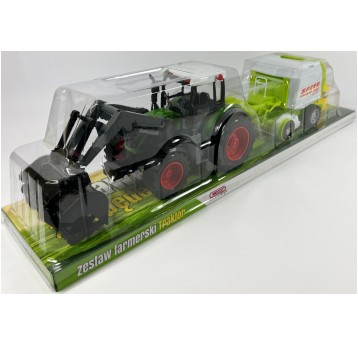 TRAKTOR Z PRASĄ DO BALOTÓW