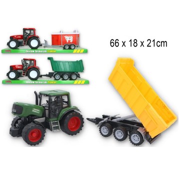 TRAKTOR Z PRZYCZEPĄ