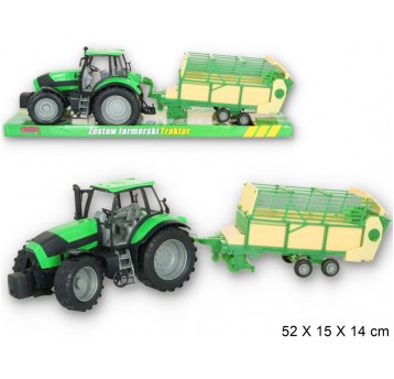 TRAKTOR Z PRZYCZEPĄ 53cm