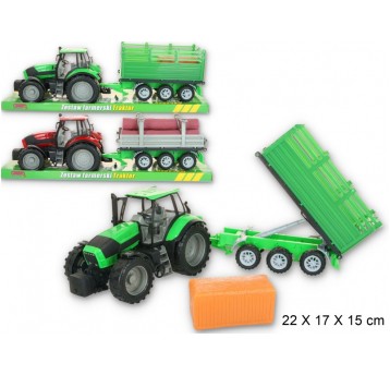 TRAKTOR Z PRZYCZEPĄ