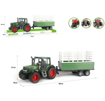 TRAKTOR Z PRZYCZEPĄ