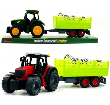 TRAKTOR Z PRZYCZEPĄ
