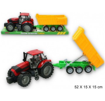 TRAKTOR Z PRZYCZEPĄ