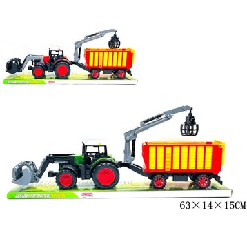 TRAKTOR Z PRZYCZEPĄ