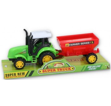 TRAKTOR Z PRZYCZEPĄ