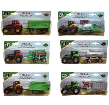 TRAKTOR Z PRZYCZEPĄ NA BLISTRZE