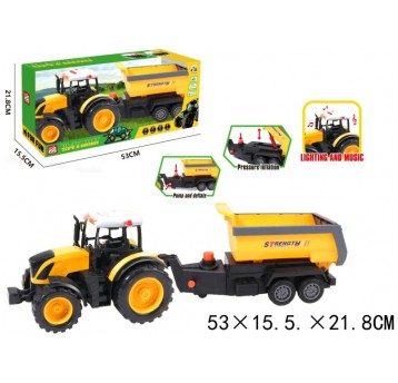TRAKTOR Z PRZYCZEPĄ ŚWIATŁO DŹWIĘK