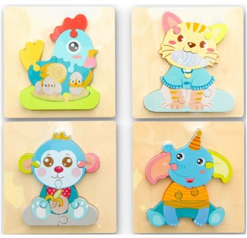 UKŁADANKA DREWNIANA