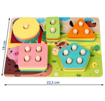 UKŁADANKA DREWNIANA KSZTAŁTY