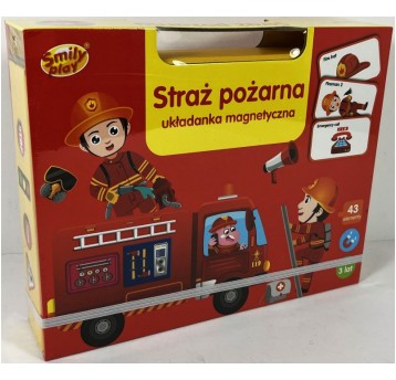 UKŁADANKA MAGNETYCZNA STRAŻ POŻARNA