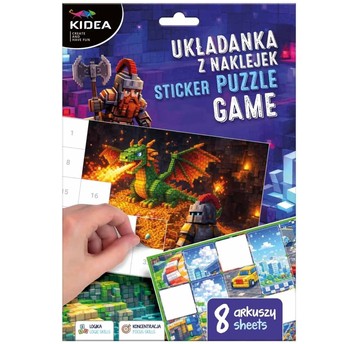 UKŁADANKA Z NAKLEJEK GAME KIDEA
