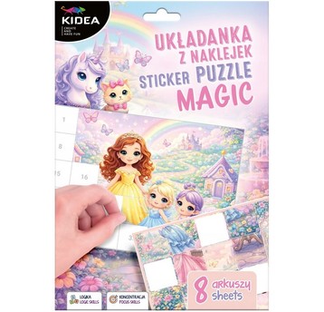 UKŁADANKA Z NAKLEJEK MAGIC KIDEA