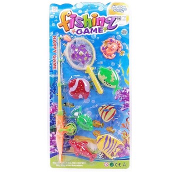 WĘDKA Z RYBKAMI NA MAGNES