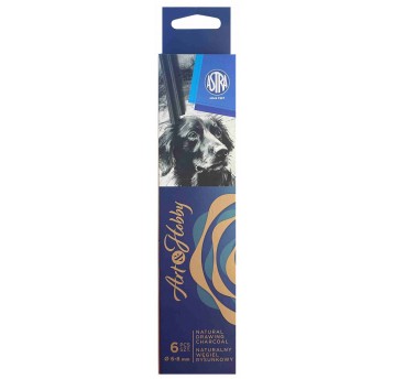 WĘGIEL RYSUNKOWY ASTRA 6-8MM 6 SZT