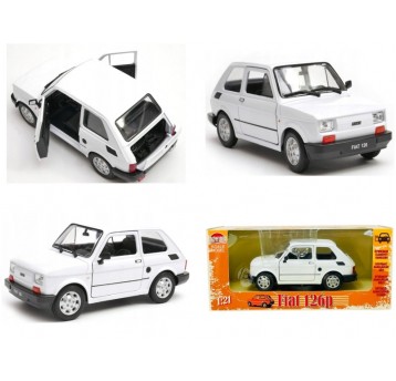 WELLY AUTA 1:21 - FIAT 126P " MALUCH" BIAŁY
