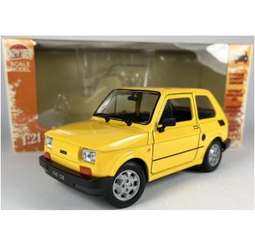 WELLY AUTA 1:21 - FIAT 126P " MALUCH " ŻÓŁTY