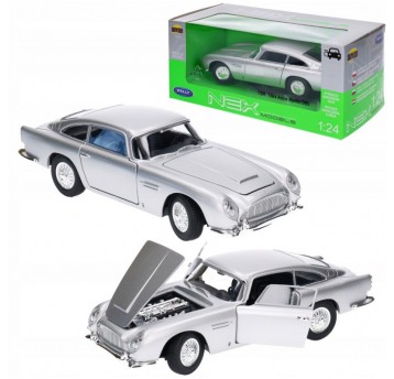 WELLY NEX 1:24 ASTON MARTIN DB5 1964 SREBRNY